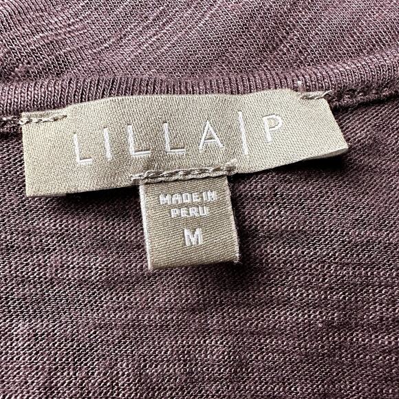 Lilla Women M Layered Tank Dress Raw Edge Pima Cotton Peru Boho Hippie - Picture 5 of 10